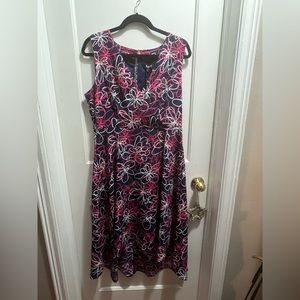 Graphic floral DKNY dress